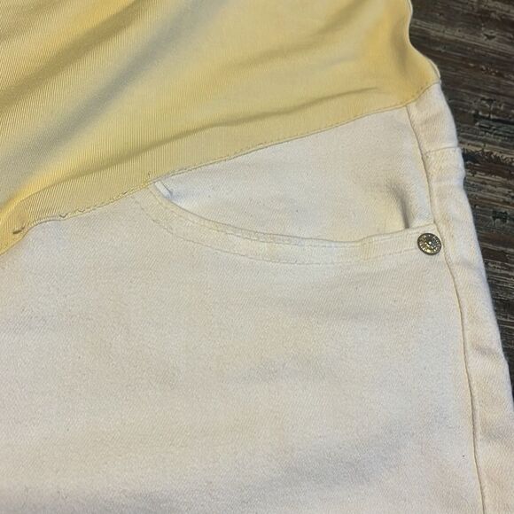 White basic skinny maternity plus jeans - Picture 3 of 7